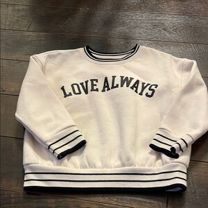 Love Always Cream Sweatshirt